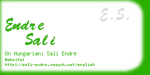 endre sali business card